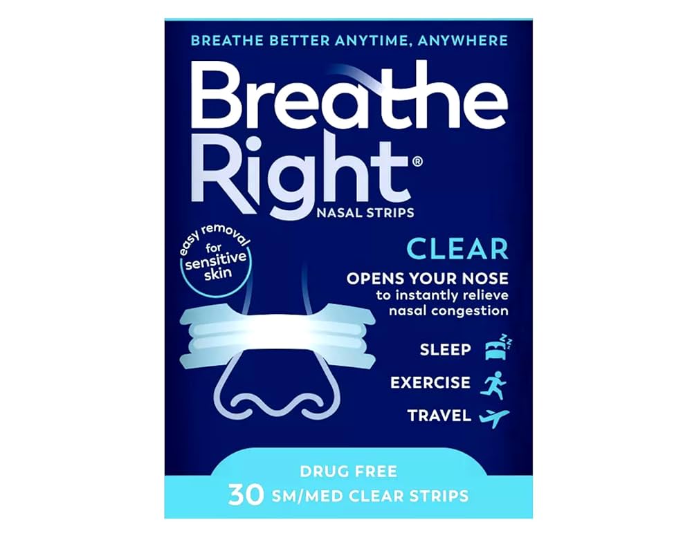 BREATHE RIGHT CLEAR X10 STRIPS