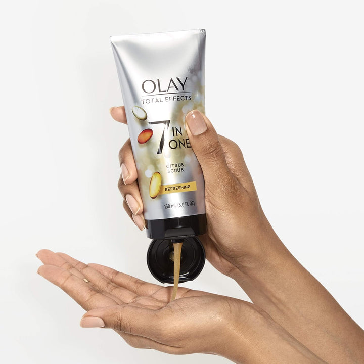 Facial Cleanser by Olay Total Effects Refreshing Citrus Scrub Face Cleanser