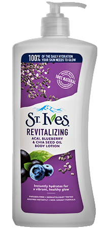 St. Ives Revitalizing Acai Blueberry & Chia Seed Oil Body Lotion – 621ml