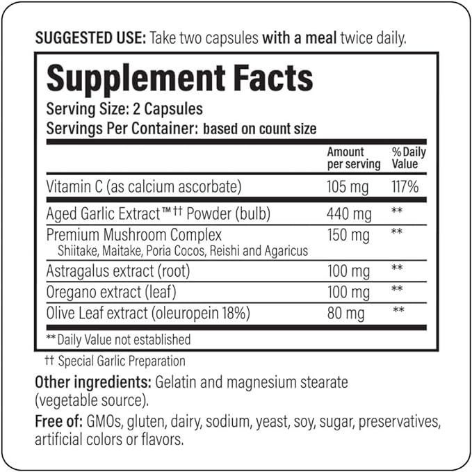 Kyolic Aged Garlic Extract Formula 103 Immune Support