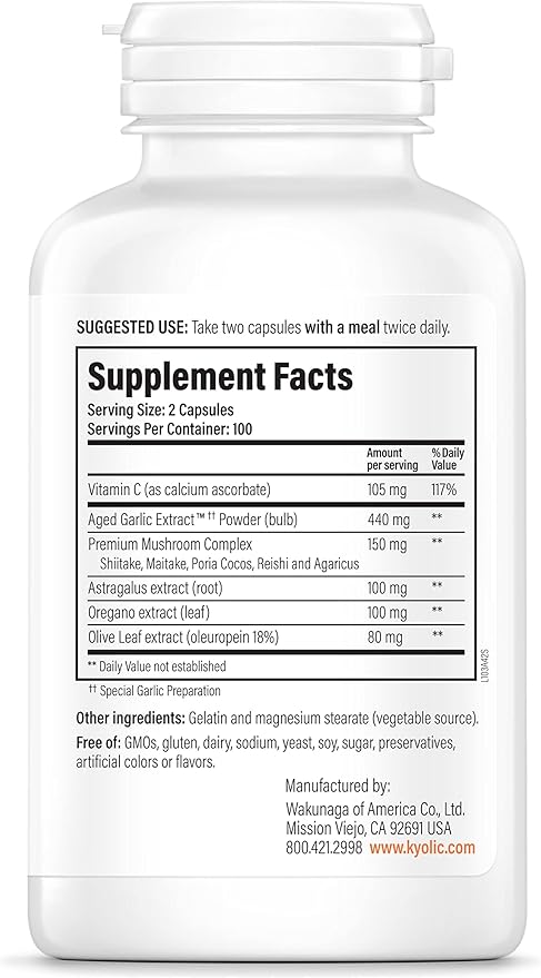 Kyolic Aged Garlic Extract Formula 103 Immune Support