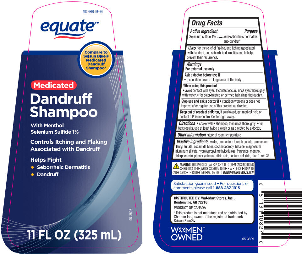 Equate Medicated Dandruff Shampoo