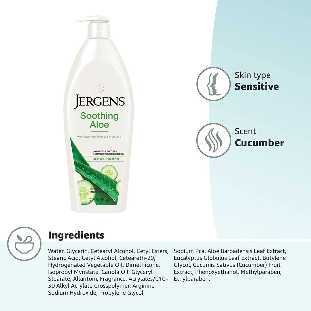 Jergens Soothing Aloe Lotion 621ML