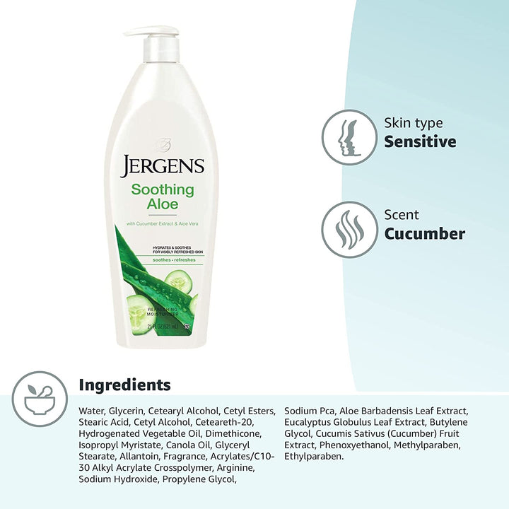 Jergens Soothing Aloe Lotion 621ML