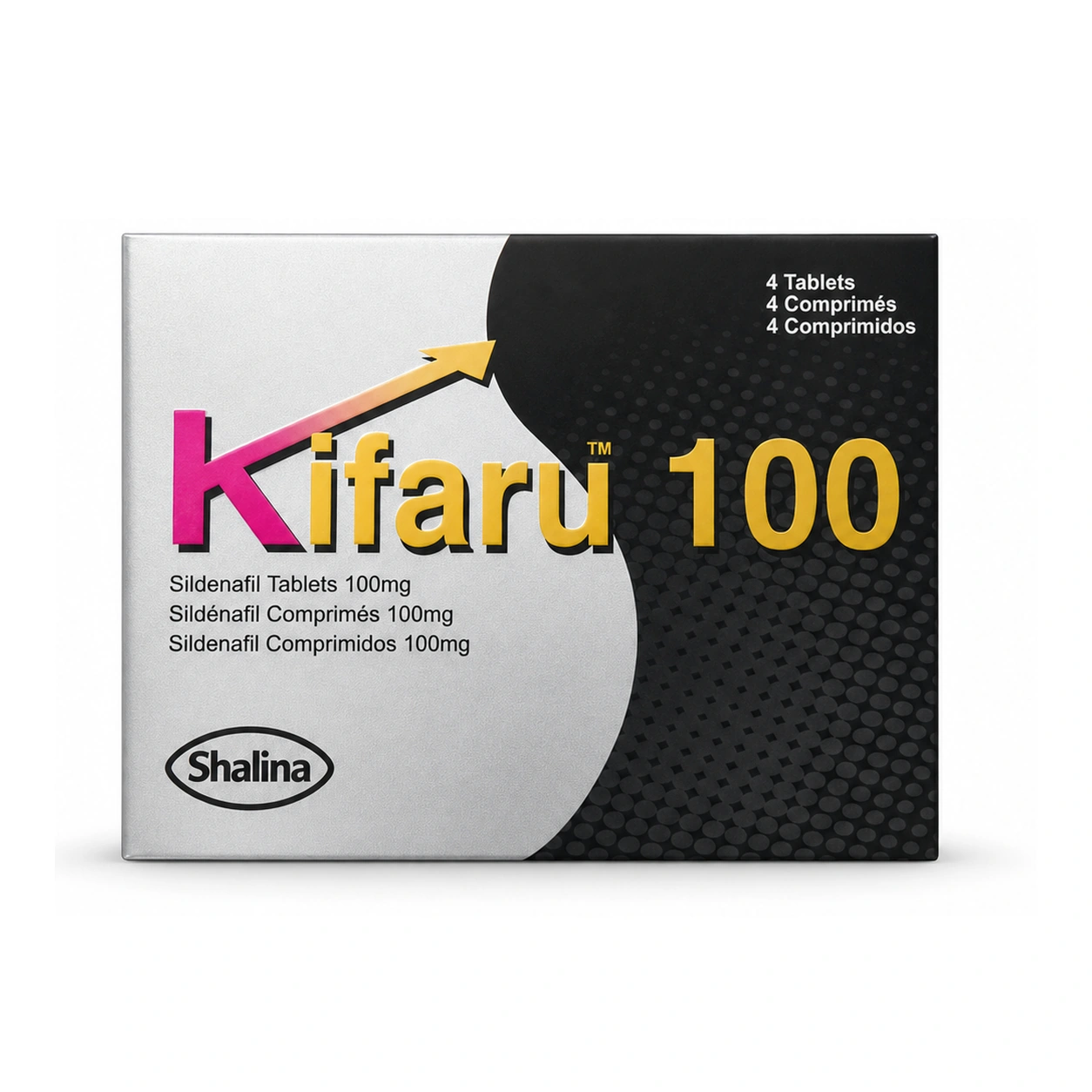 Kifaru 100 Sildenafil 100 mg Tablets x 4 Tablets
