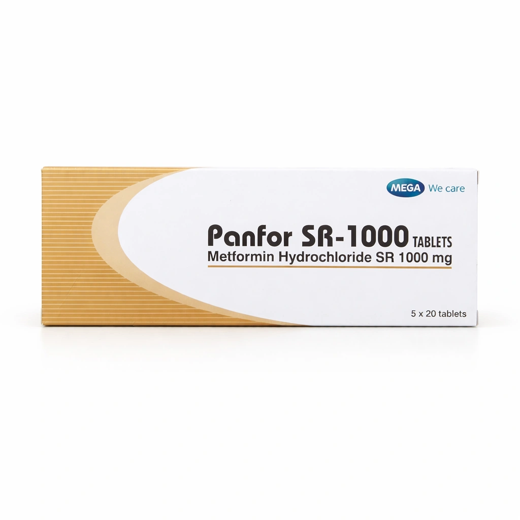 Panfor SR-1000 Metformin Hydrochloride Sustained-Release Tablets 1000 mg x 100 Tablets