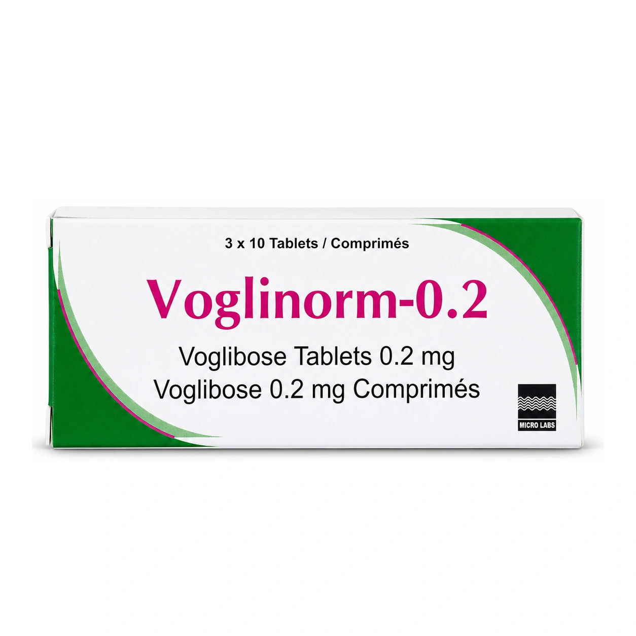 Voglinorm-0.2 Voglibose 0.2 mg Tablets x 30 Tablets