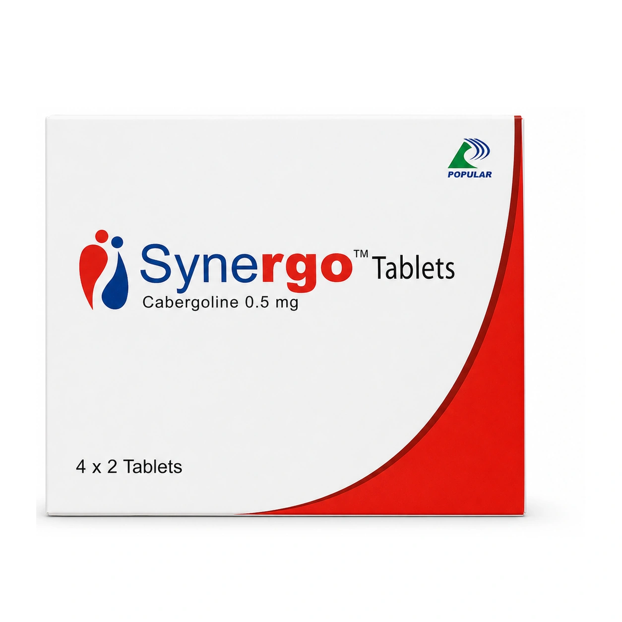 Synergo Cabergoline 0.5 mg Tablets x 8 Tablets