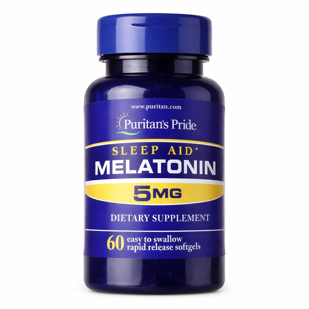 Puritan's Pride Sleep Aid Melatonin 5 mg Rapid Release Softgels x 60 Softgels