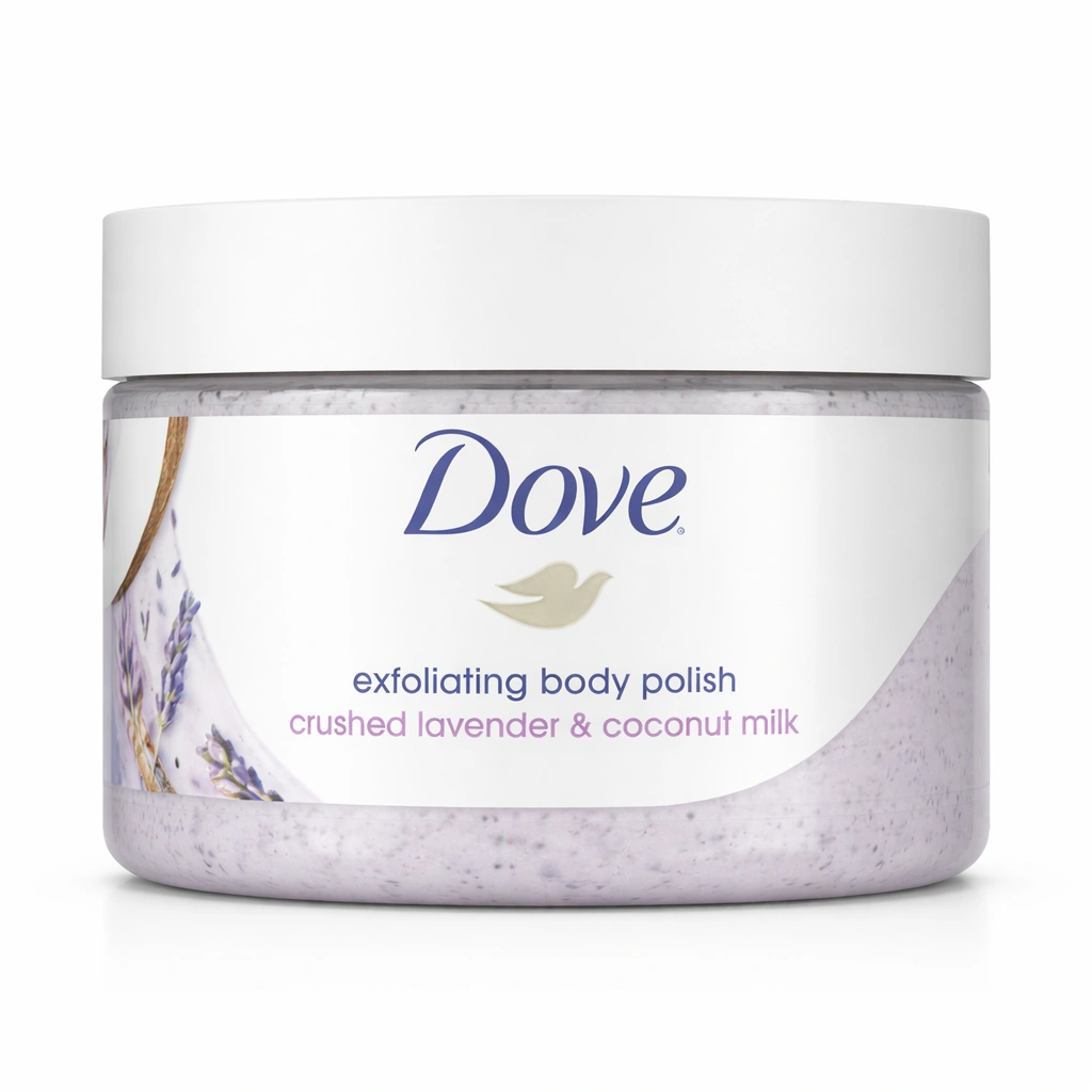 Dove Exfoliating Body Polish Crushed Lavender & Coconut Milk 298 g Cream