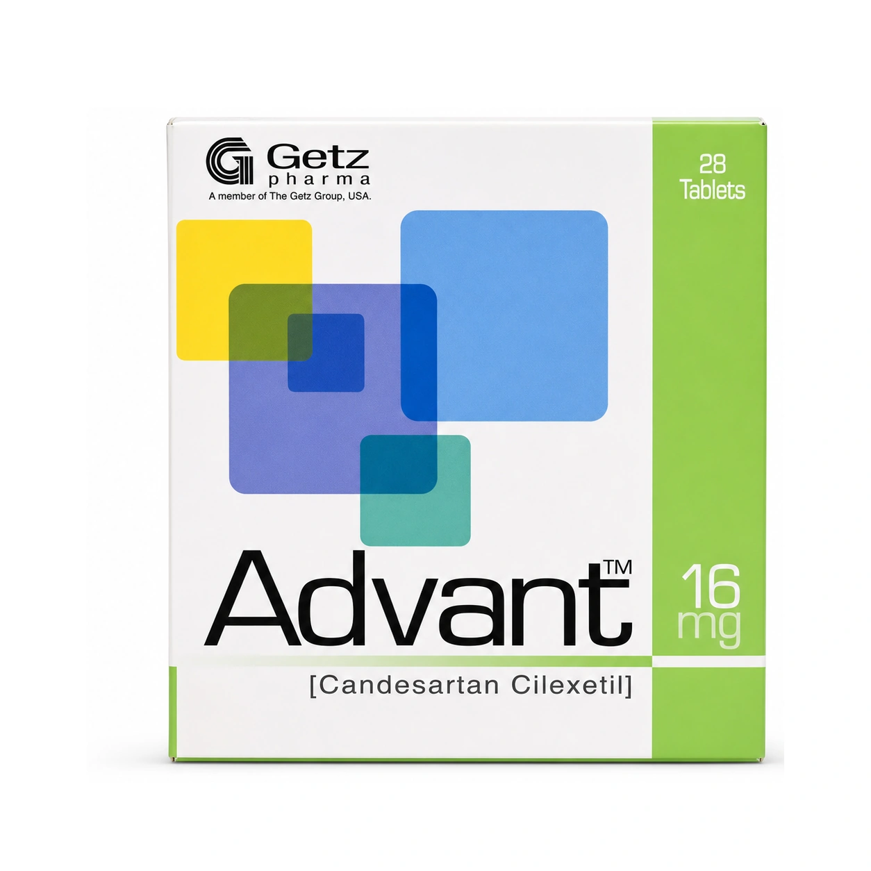 Advant Candesartan Cilexetil 16 mg Tablets x 28 Tablets