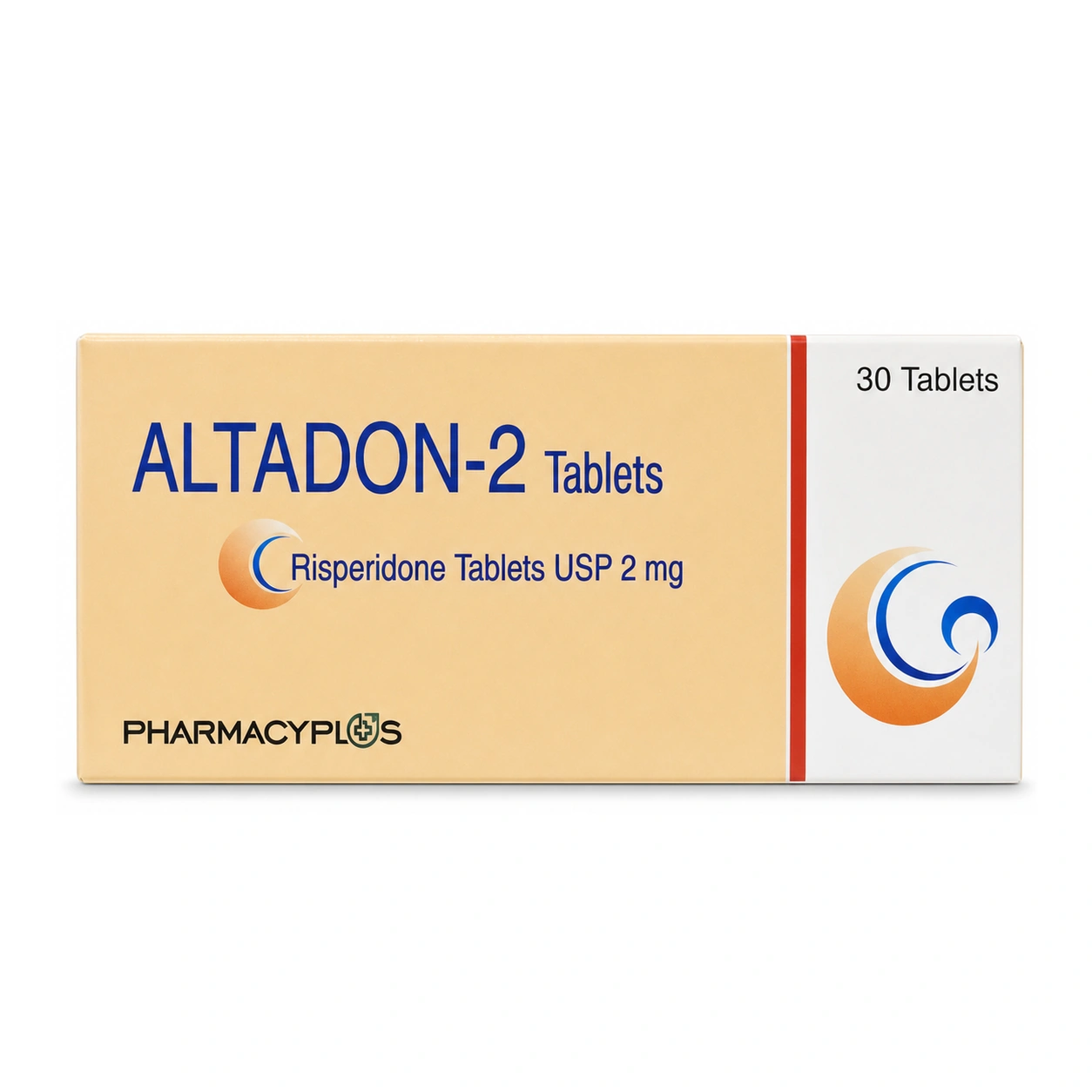 Altadon-2 Risperidone Tablets USP 2 mg x 30 Tablets