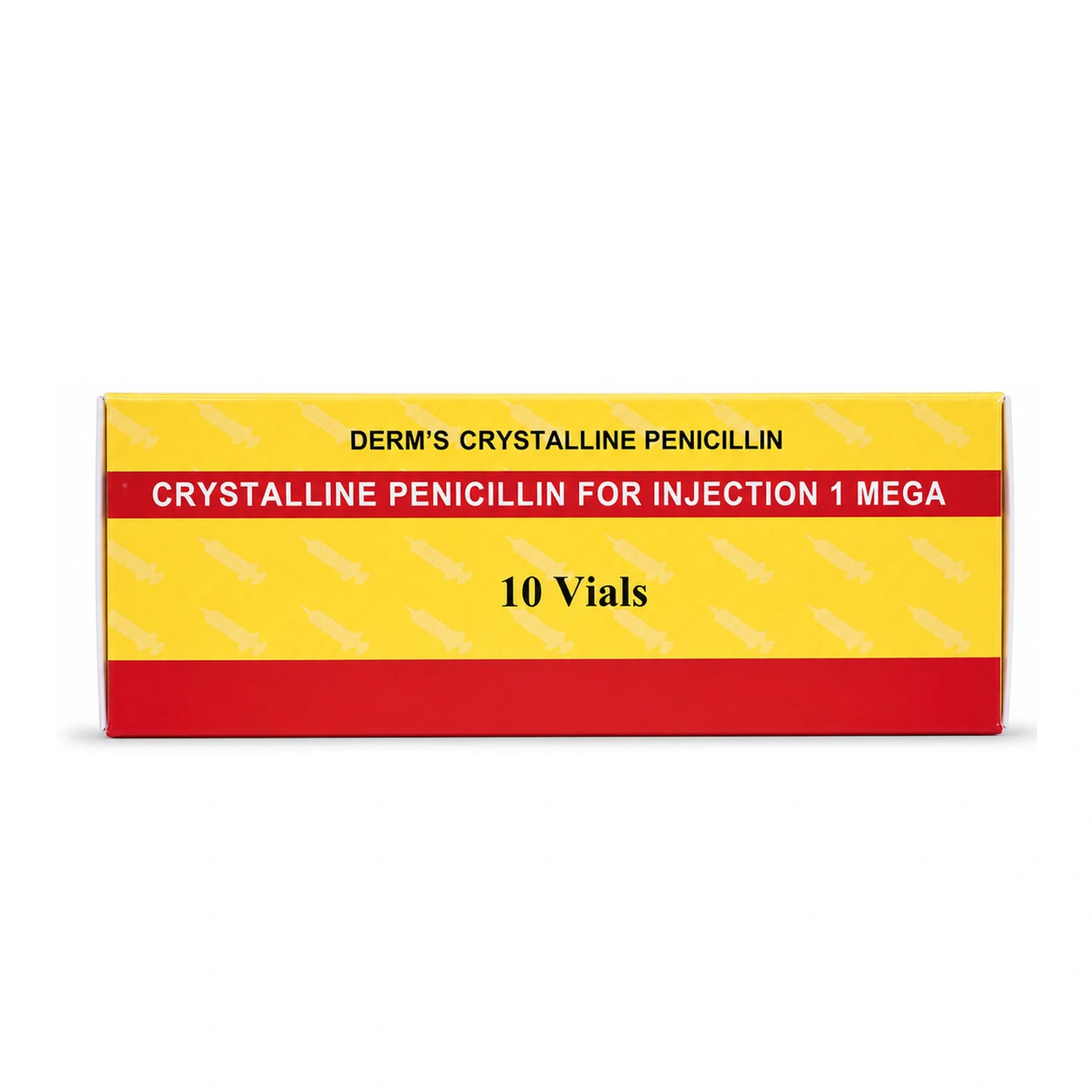 Crystalline Penicillin for Injection 1 Mega x 10 vials