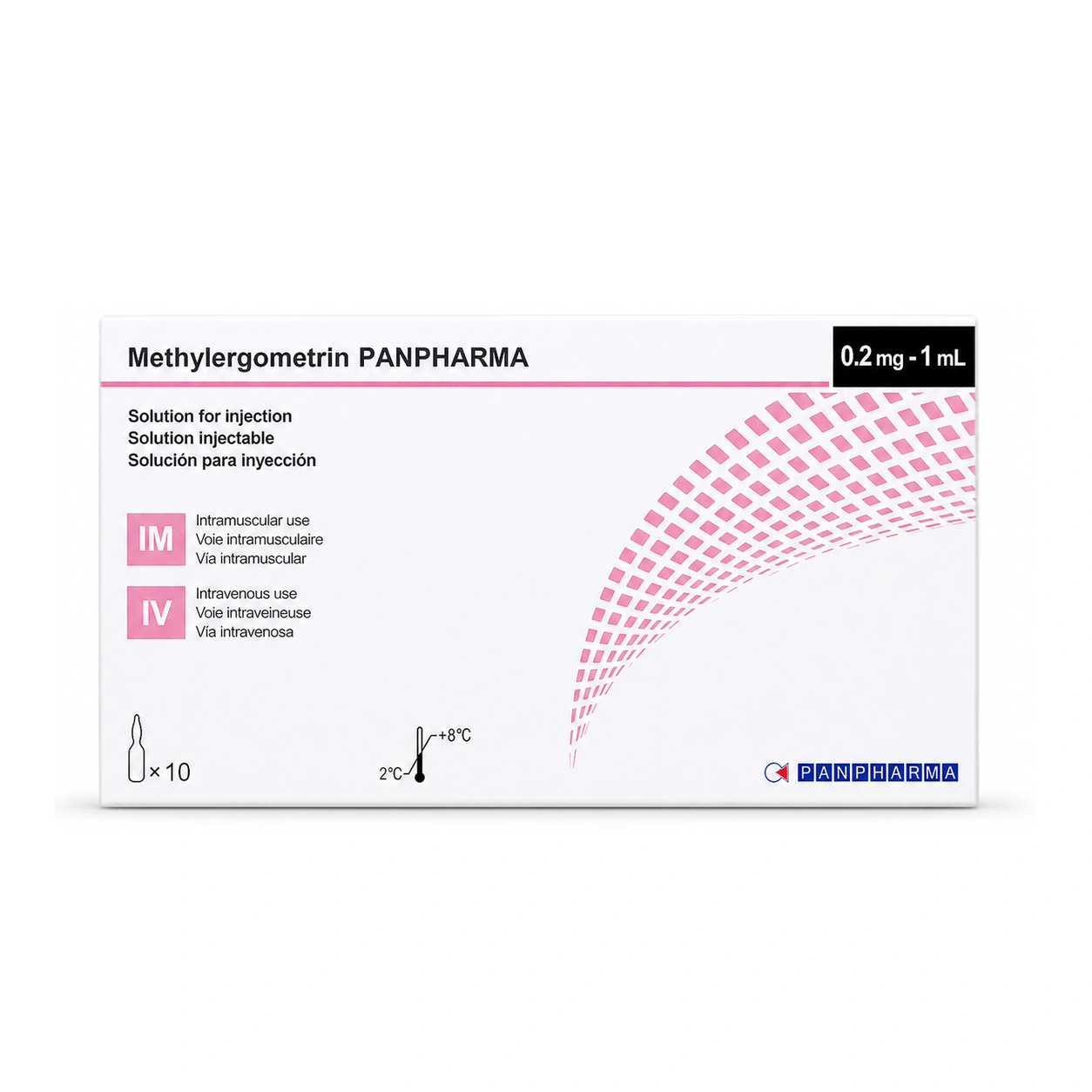 PANPHARMA Methylergometrine 0.2 mg/1 ml Solution for Injection x 10 ampoules
