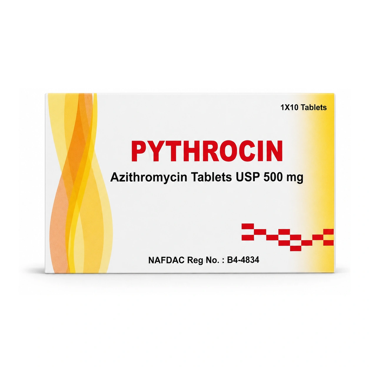 Pythrocin Azithromycin 500 mg Tablets x 10 Tablets
