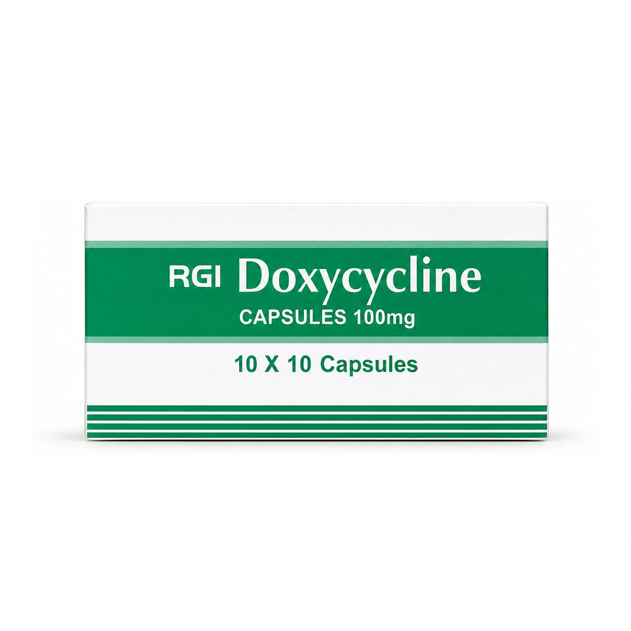 RGI Doxycycline Hyclate 100 mg Capsules x 100 Capsules