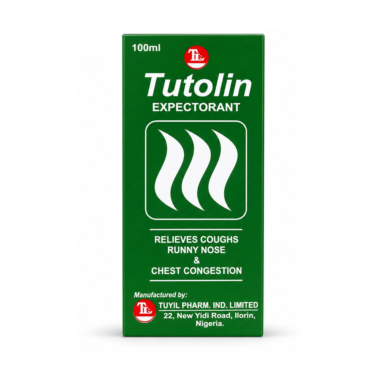 Tutolin Expectorant Diphenhydramine Hydrochloride 14 mg/5 ml + Ammonium Chloride 140 mg/5 ml Syrup 100 ml