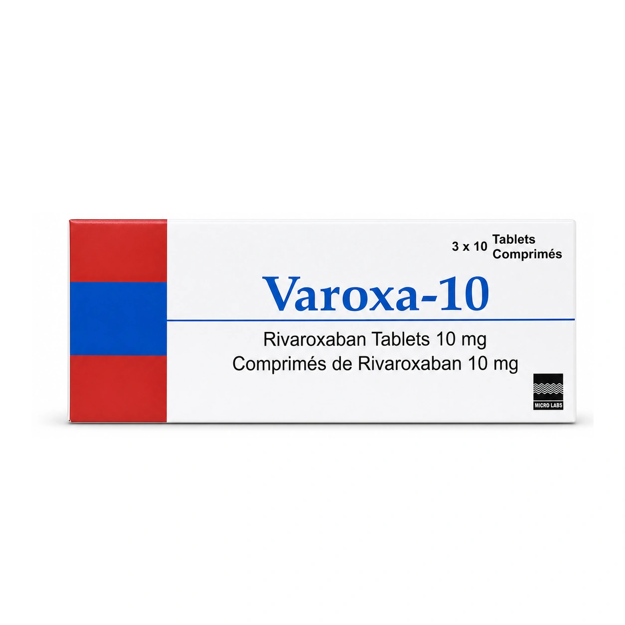 Varoxa-10 Rivaroxaban 10 mg Tablets x 30 Tablets