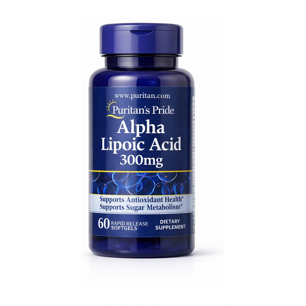 Puritan's Pride Alpha Lipoic Acid 300 mg Rapid Release Softgels x 60 Softgels