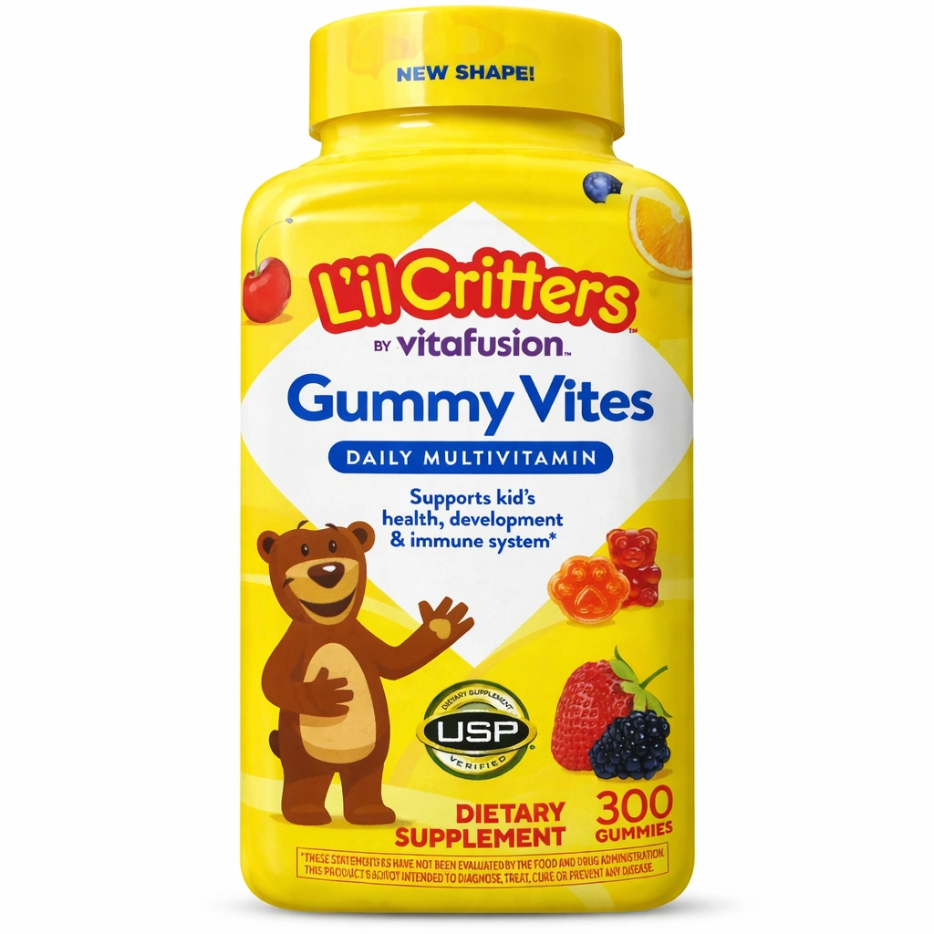 L'il Critters Gummy Vites Daily Multivitamin Syrup x 300 Gummies