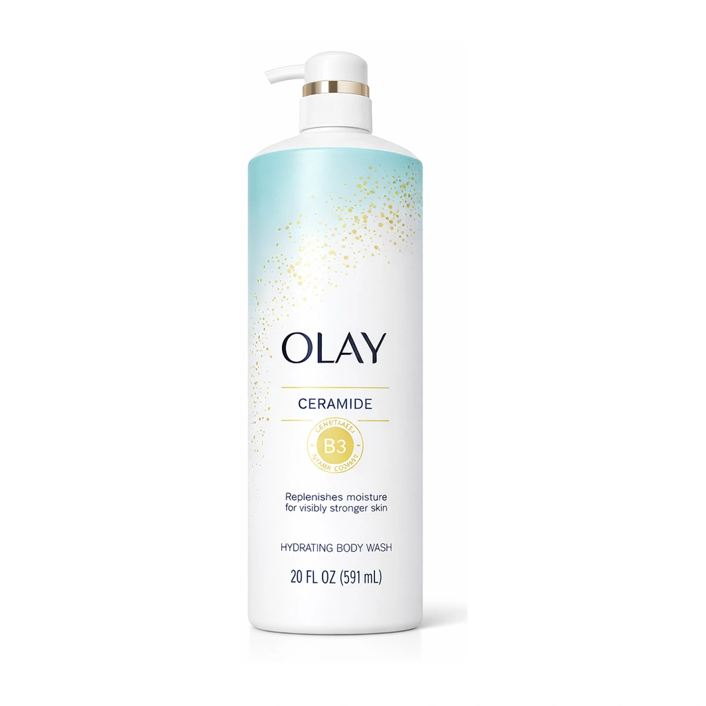 Olay Cleansing & Strengthening Hydrating Body Wash with Ceramide and Vitamin B3 Complex 20 fl oz (591 ml)