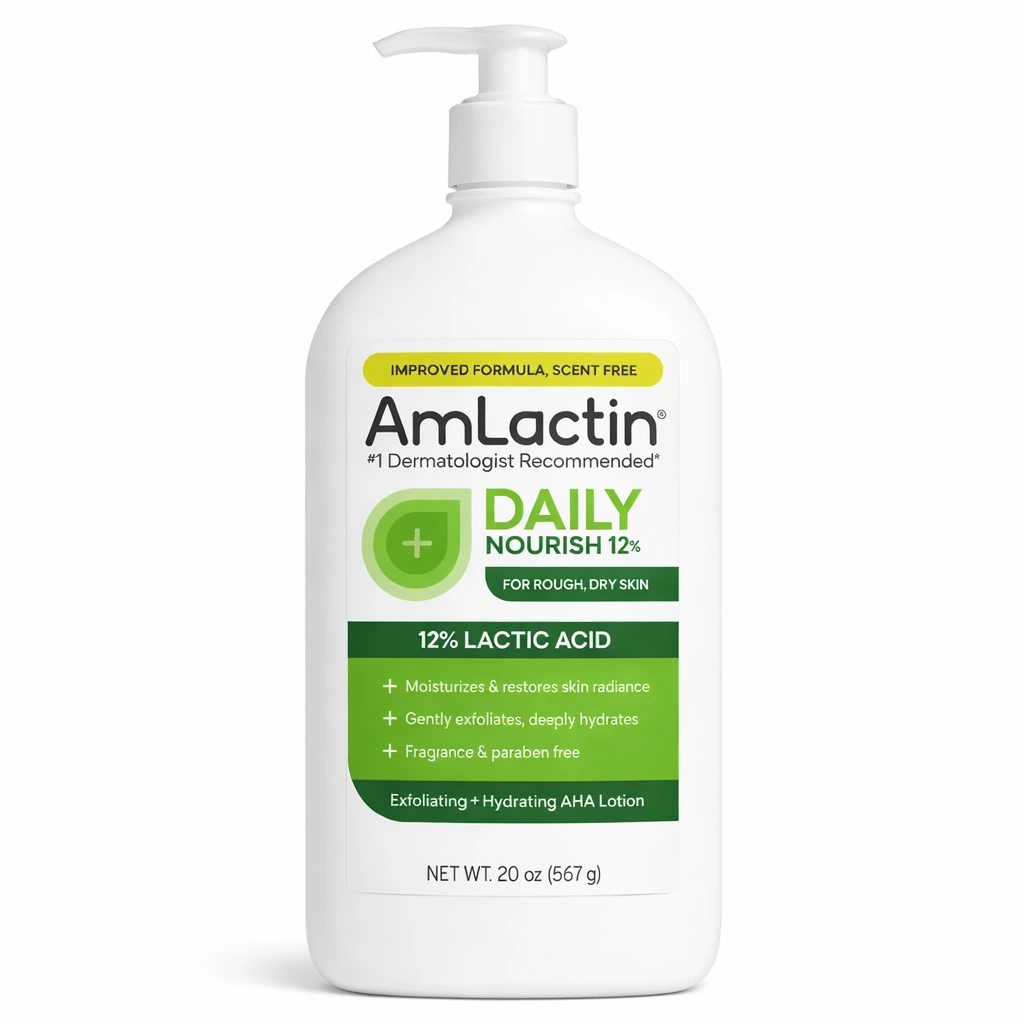 AmLactin Daily Nourish Lotion with 12% Lactic Acid AHA 20 oz (567 g)