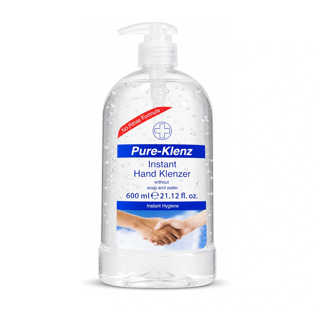 Pure Klenz Instant Hand Klenzer No Rinse Hand Sanitiser Gel 600 ml