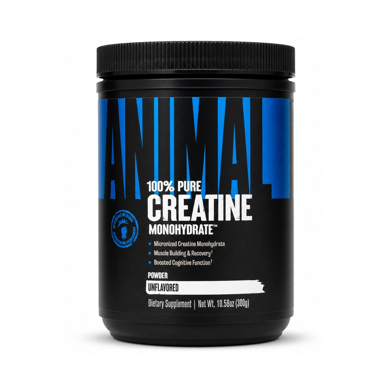 Animal 100% Pure Creatine Monohydrate Unflavored Powder 10.58 oz (300 g)