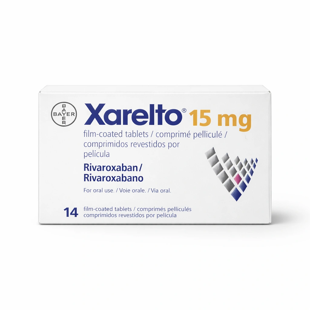 Xarelto Rivaroxaban 15 mg Film-Coated Tablets x 14 Tablets