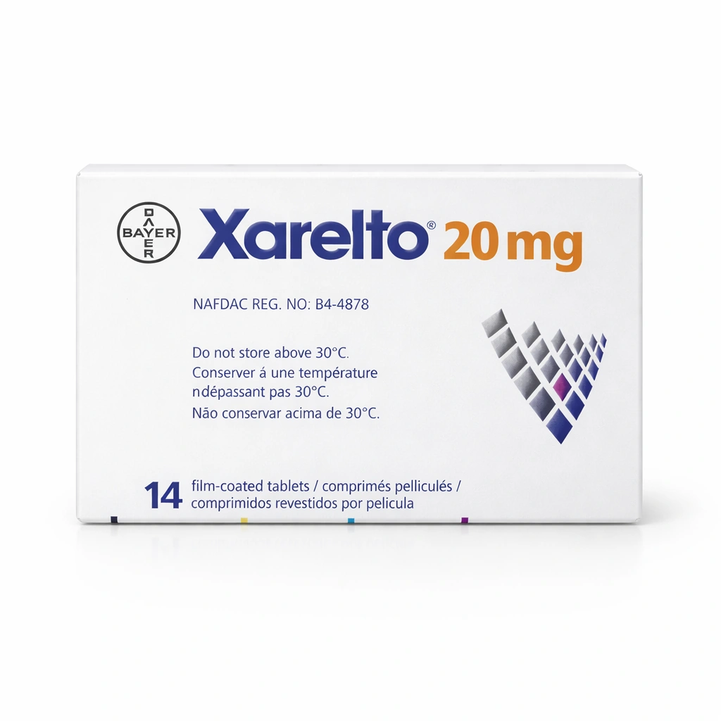 Xarelto Rivaroxaban 20 mg Film-Coated Tablets x 14 Tablets