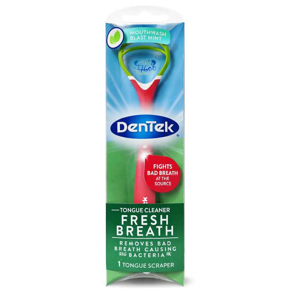 DenTek Orabrush Fresh Breath Tongue Cleaner Mint x 1 Tongue Scraper