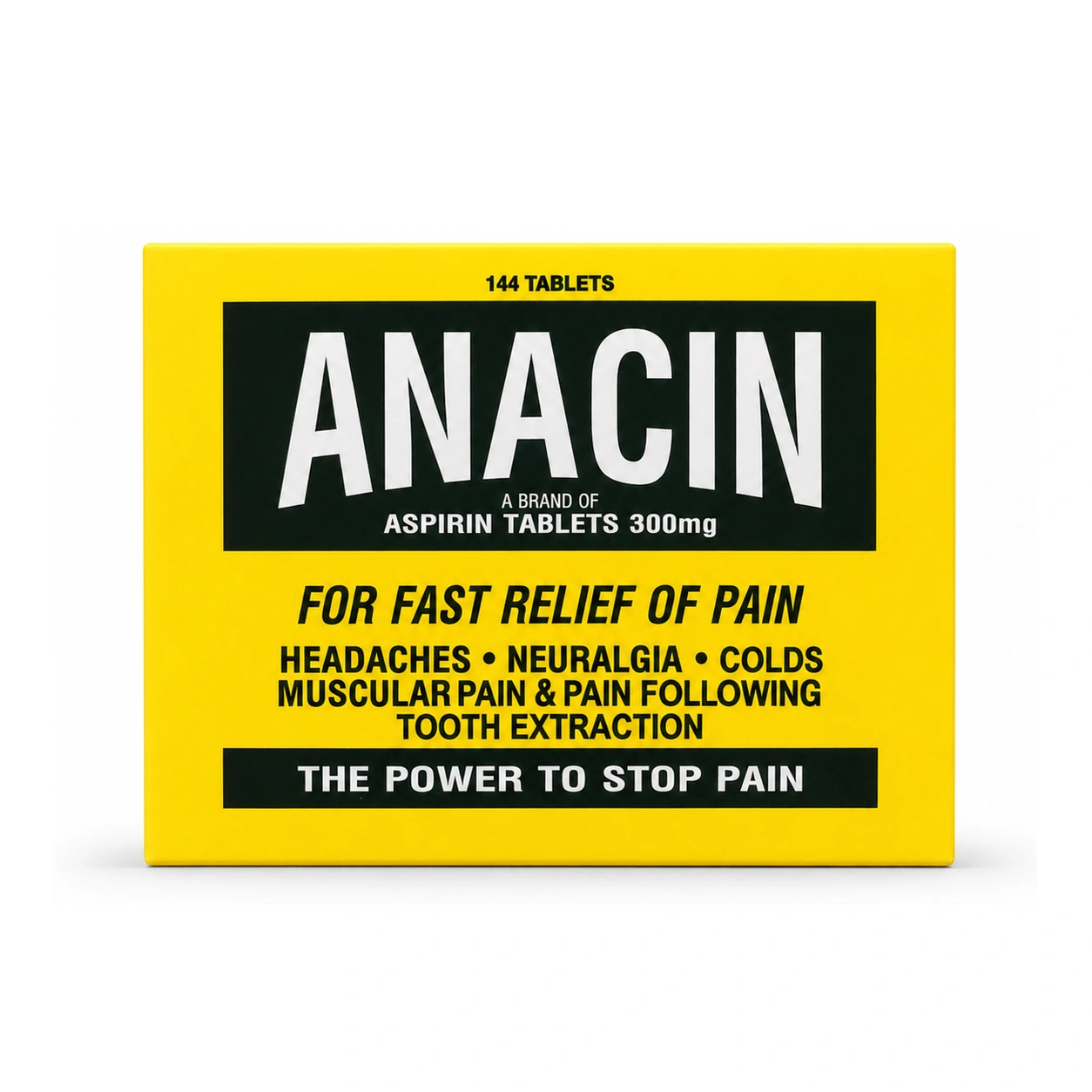 Anacin Aspirin Tablets 300 mg x 144 Tablets