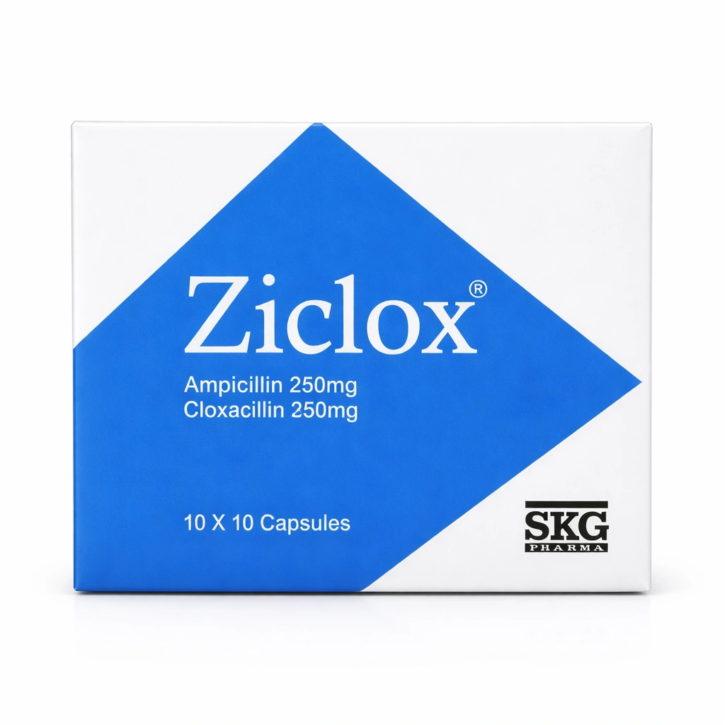 Ziclox Ampicillin + Cloxacillin 250 mg Capsules x 10 x 10 Capsules