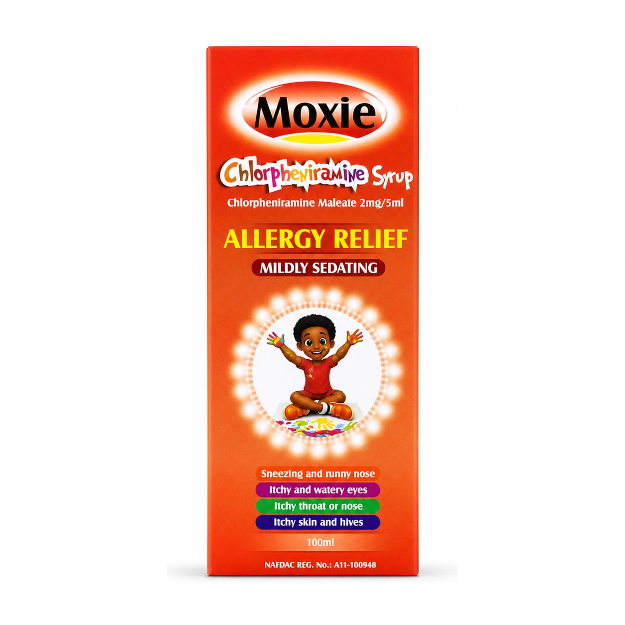 Moxie Chlorpheniramine Maleate 2 mg/5 ml Syrup 100 ml