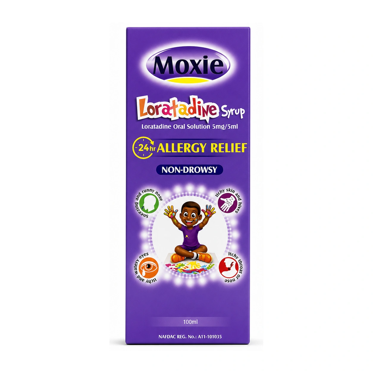 Moxie Loratadine Syrup 5 mg/5 ml 100 ml