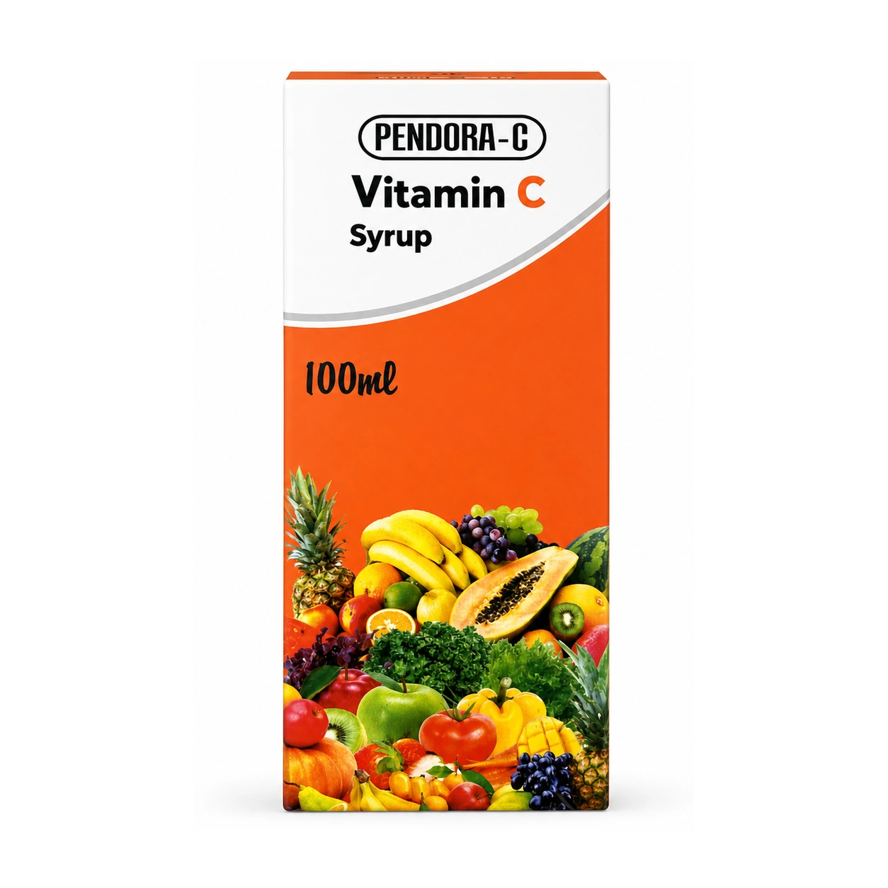 Pendora-C Vitamin C Syrup (Ascorbic Acid 100 mg/10 ml) 100 ml