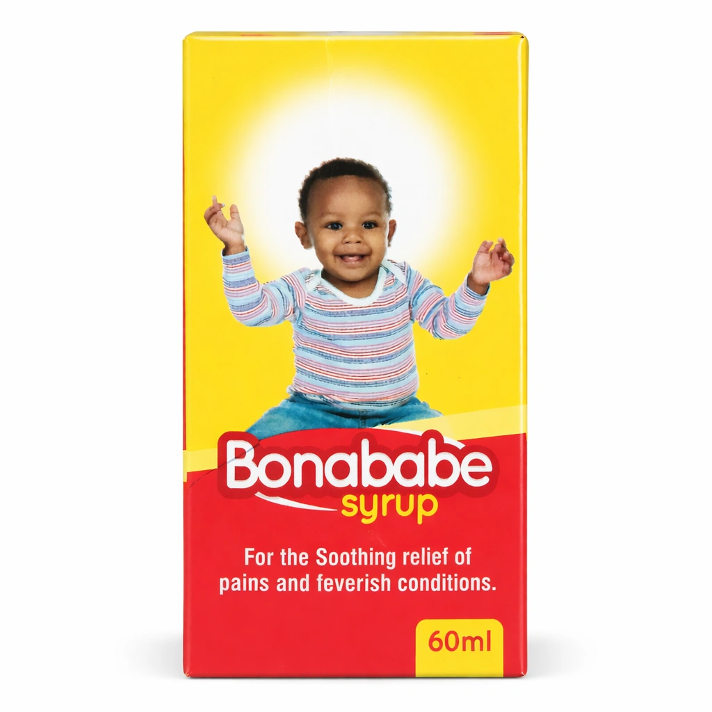 Bonababe Syrup (Paracetamol 120 mg/5 ml + Chlorpheniramine Maleate 0.50 mg/5 ml + Concentrated Dill Water 0.10 ml/5 ml) 60 ml
