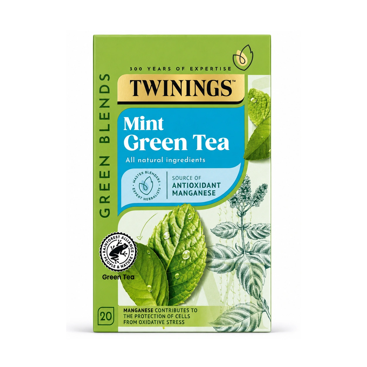 Twinings Green Tea & Mint Tea Bags x 20 Tea Bags