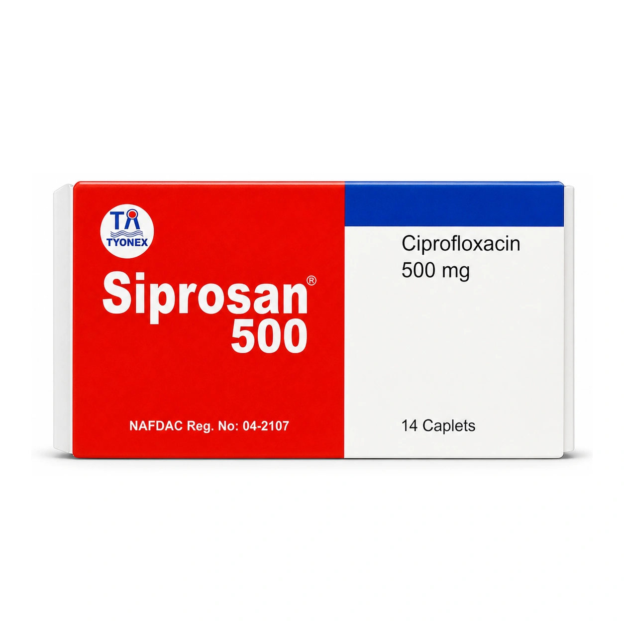Siprosan Ciprofloxacin 500 mg Caplets x 14 caplets