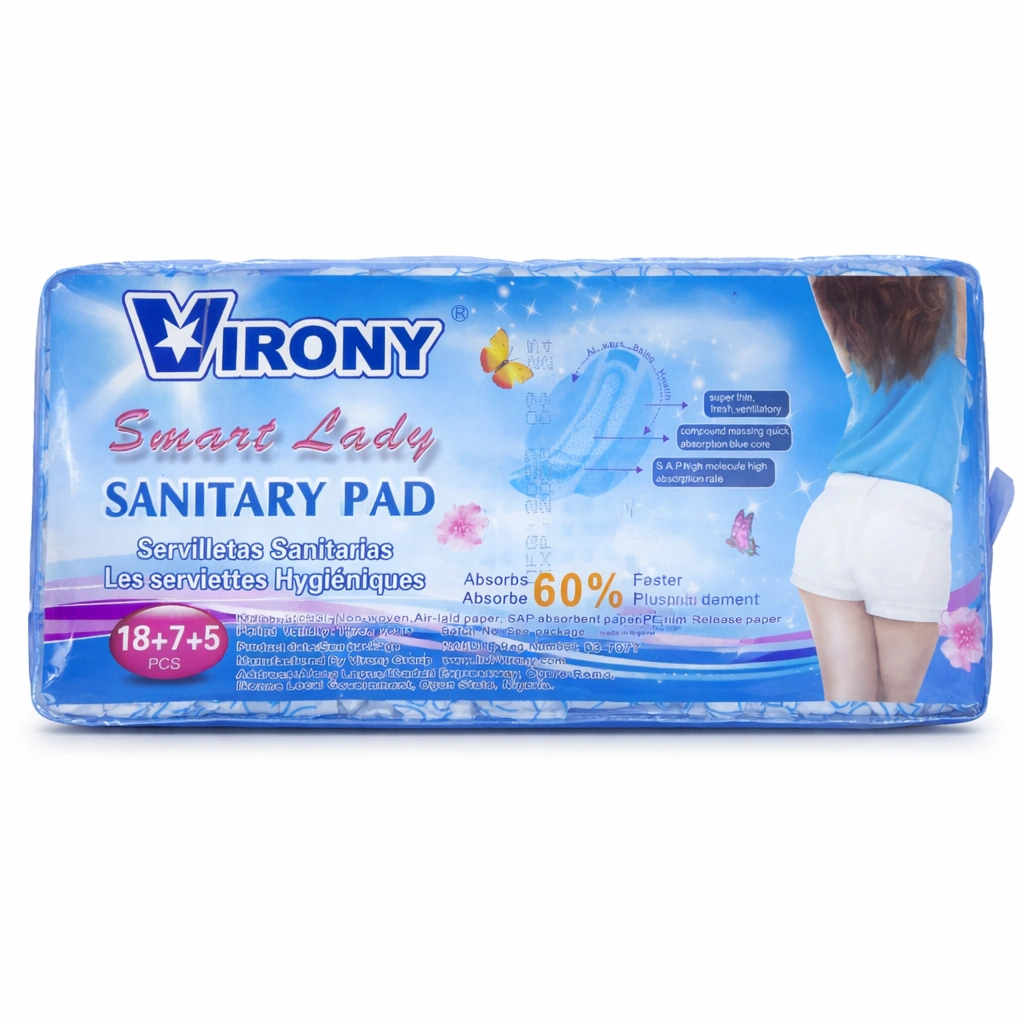 Virony Smart Lady Sanitary Pads 18 + 7 + 5 x 30 Pads