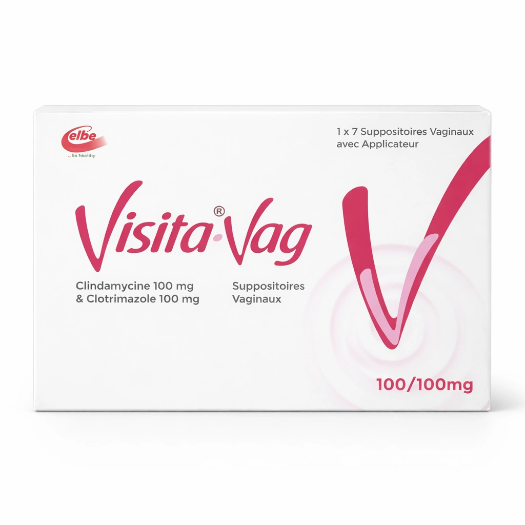Visita-Vag Clindamycin + Clotrimazole Vaginal Suppositories 100 mg/100 mg x 7 Suppositories