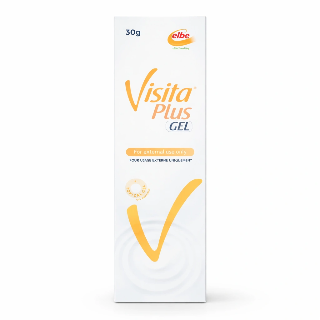Elbe Visita Plus Gel (Clotrimazole 1% w/w + Betamethasone 0.05% w/w + Neomycin Sulfate 0.5% w/w) 30 g