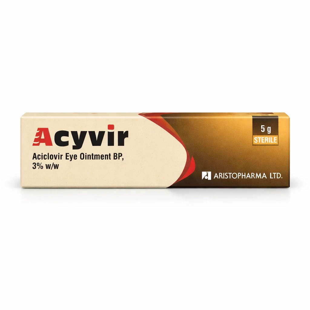 Acyvir Aciclovir Eye Ointment BP 3% w/w 5 g
