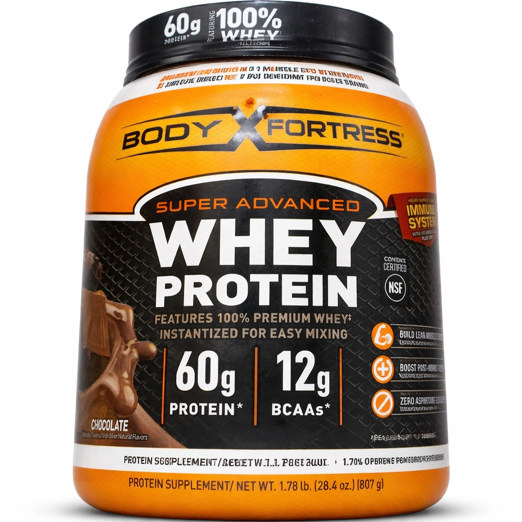 Body Fortress Super Advanced Whey Protein Powder Chocolate 1.78 lb (807 g)