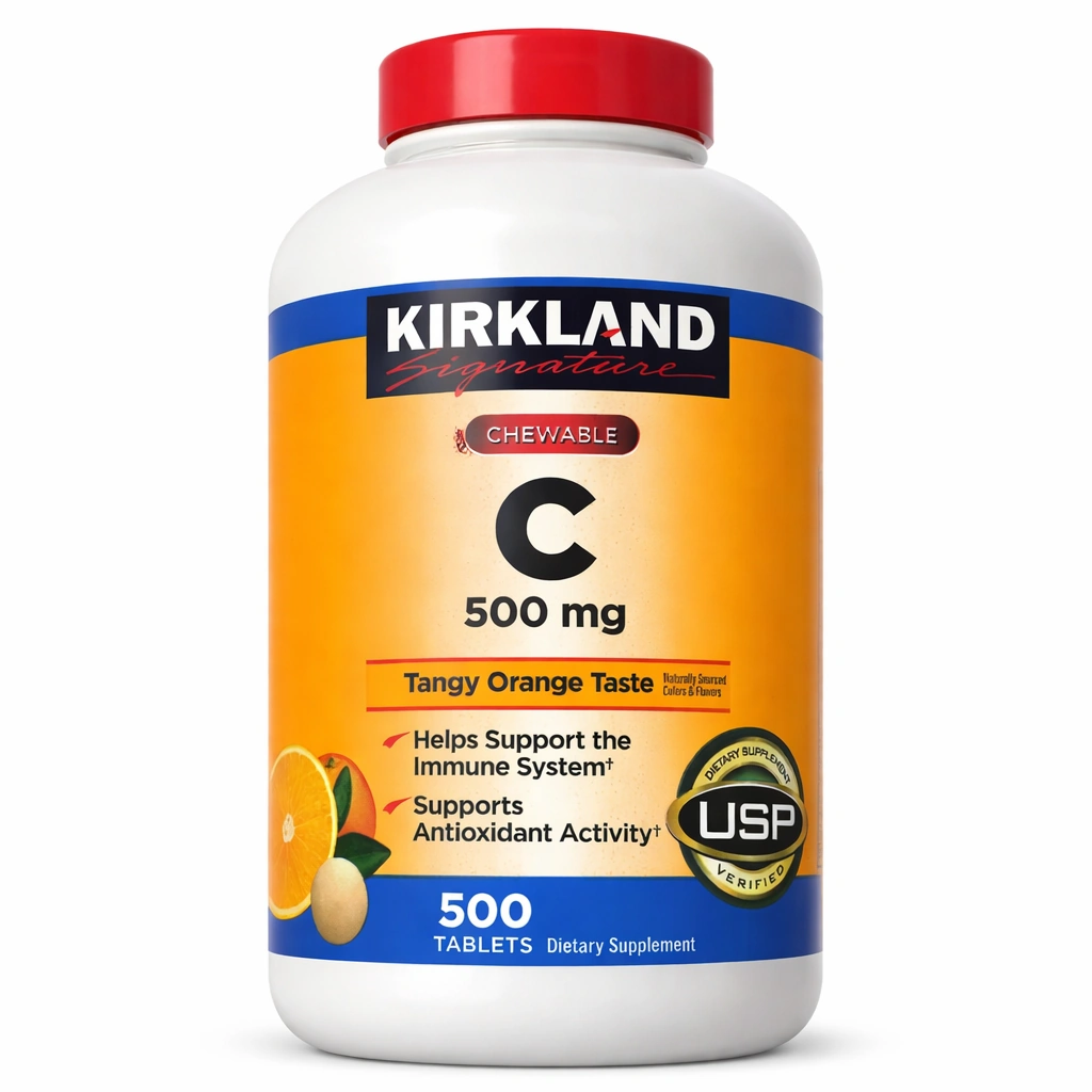 Kirkland Signature Chewable Vitamin C Chewable Tablets 500 mg x 500 Tablets