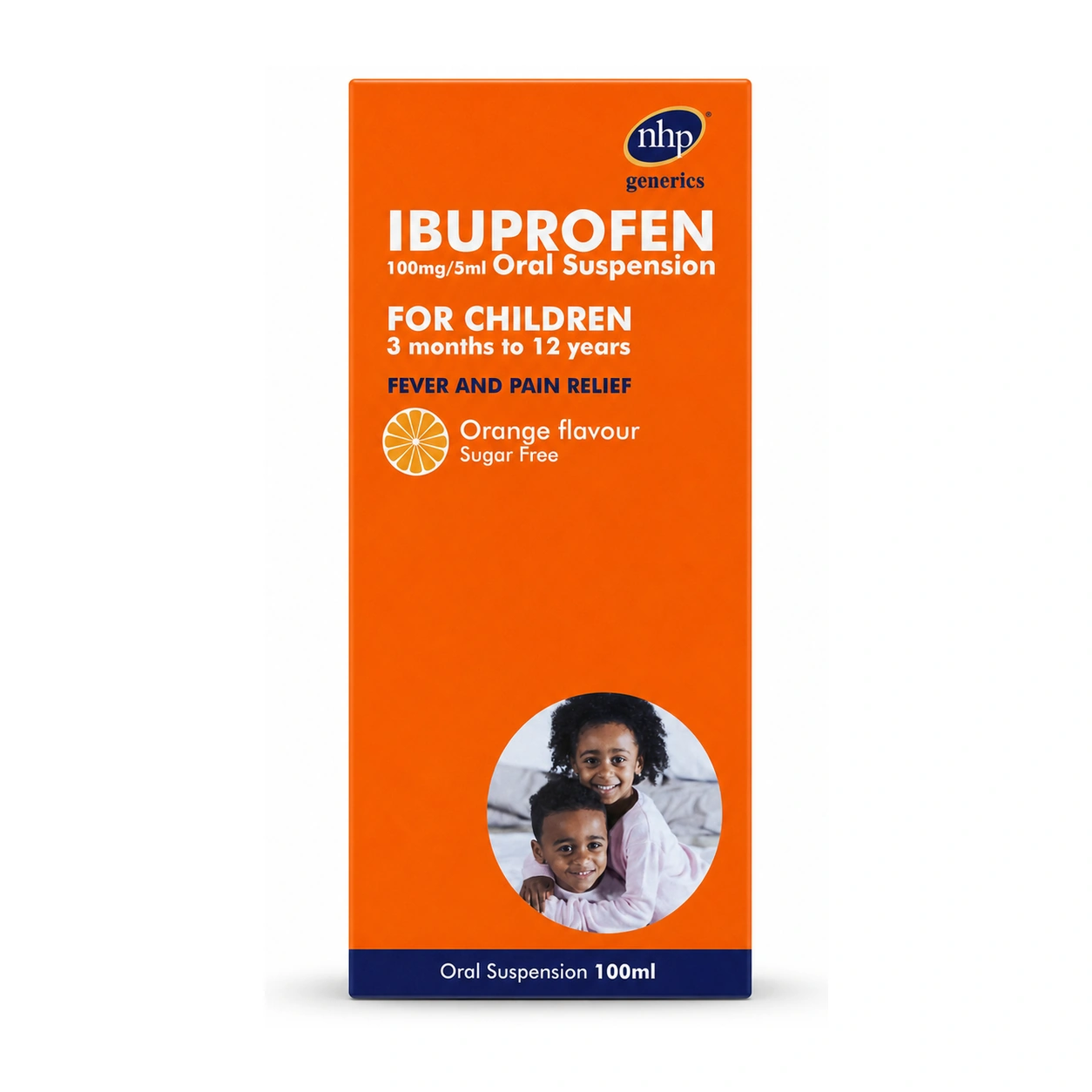 NHP IbuprofenOral Suspension For Children 3 months to 12 years 100 mg/5 ml 100 ml