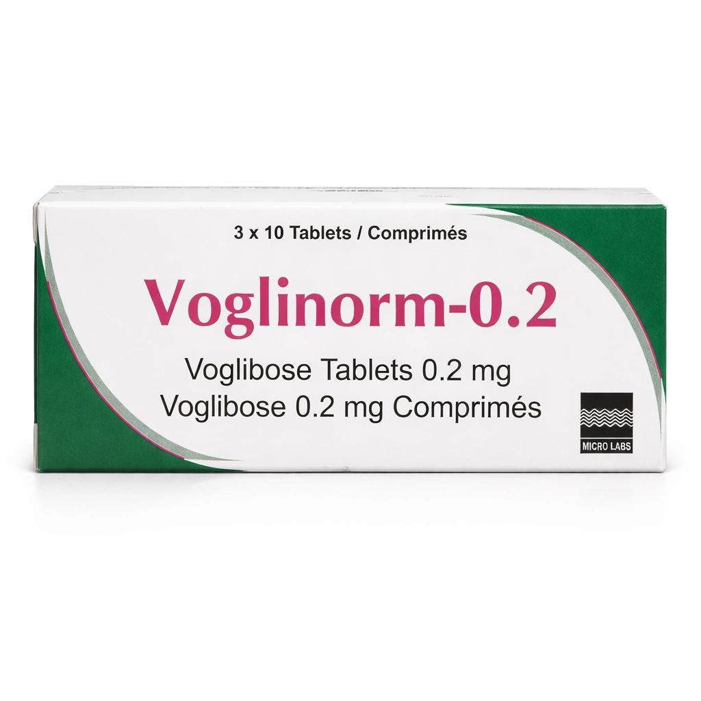 Voglinorm-0.2 Voglibose 0.2 mg Tablets x 30 Tablets