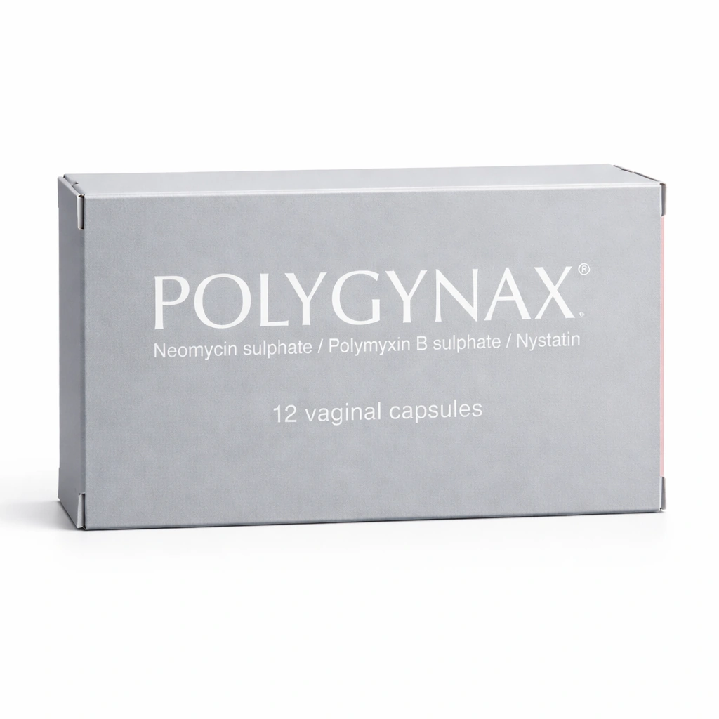 Polygynax Neomycin Sulphate/Polymyxin B Sulphate/Nystatin Vaginal Capsules x 12 Capsules