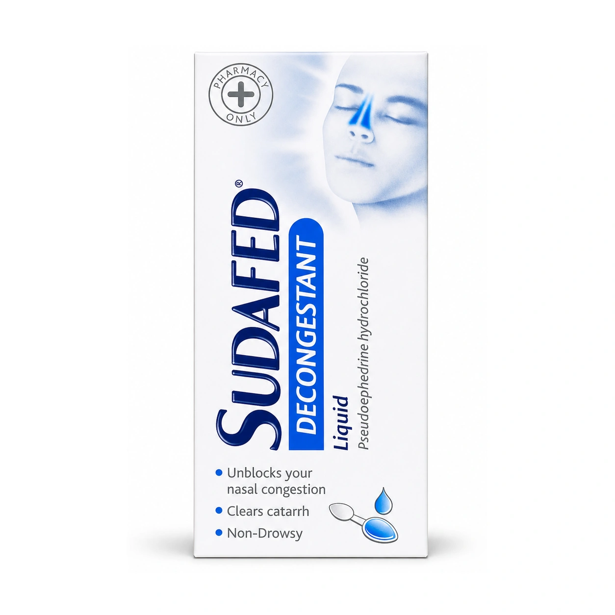 Sudafed Decongestant Liquid Pseudoephedrine Hydrochloride 30 mg/5 ml 100 ml
