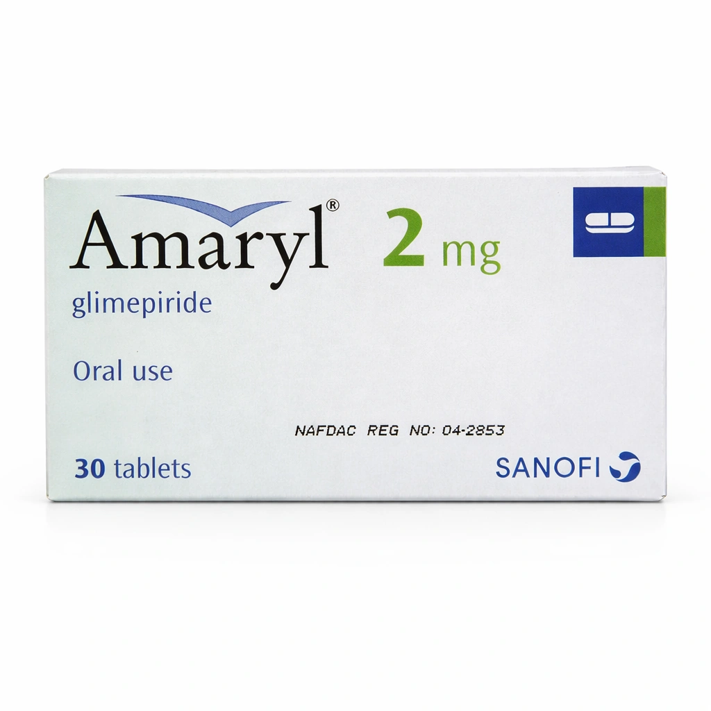 Amaryl Glimepiride 2 mg Tablets x 30 Tablets